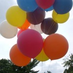 the finished array of balloons