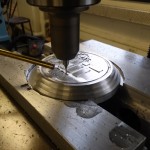 CNC milling the paperweight